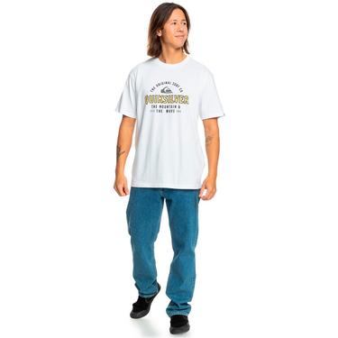  Quiksilver Floating Around Erkek Beyaz Tişört