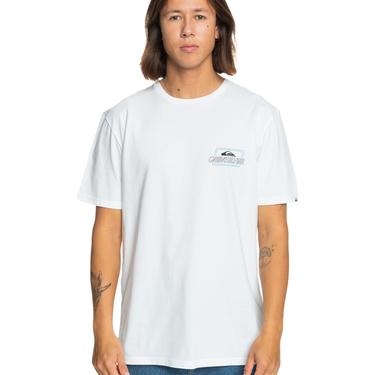  Quiksilver Line By Line Erkek Beyaz Tişört