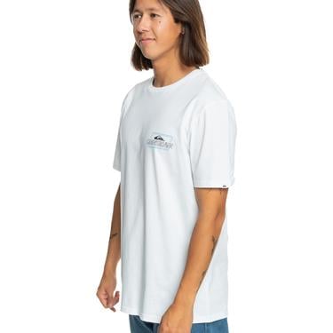  Quiksilver Line By Line Erkek Beyaz Tişört
