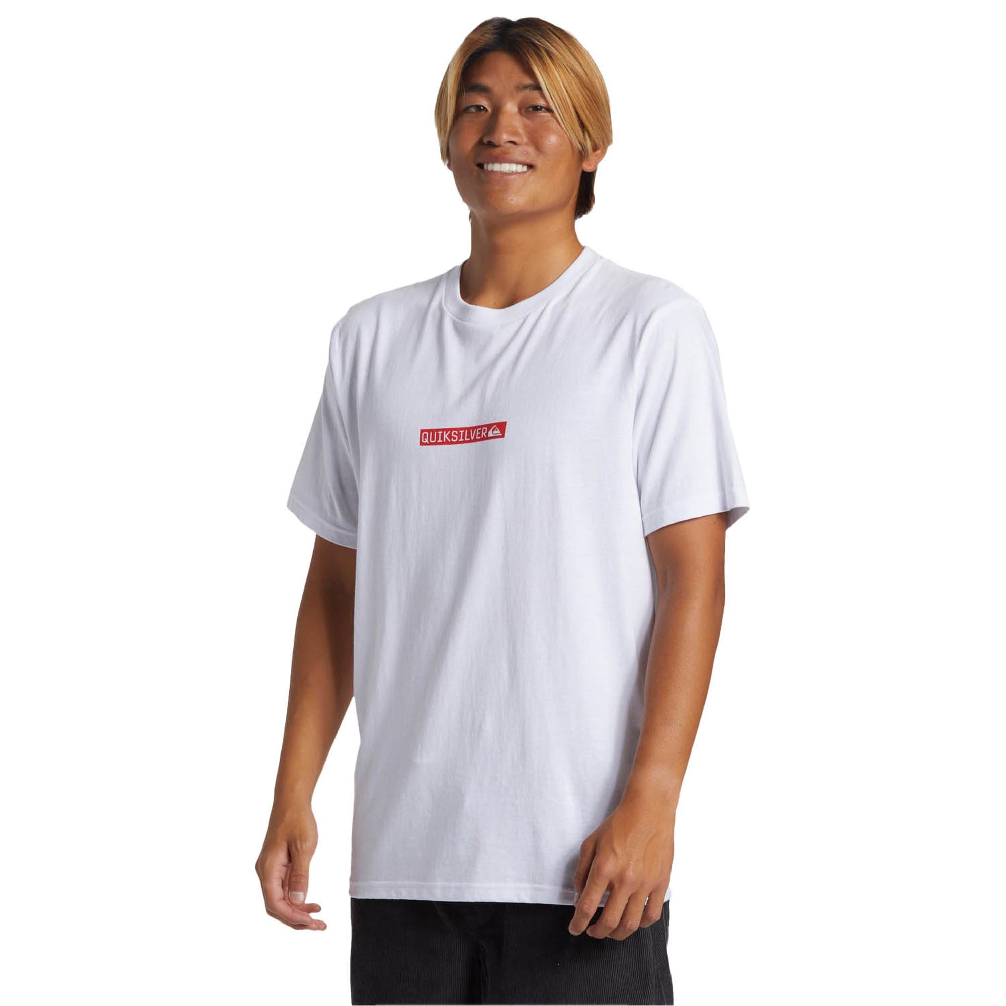 Quiksilver Qs Clicker Logo Dna Erkek Beyaz Tişört