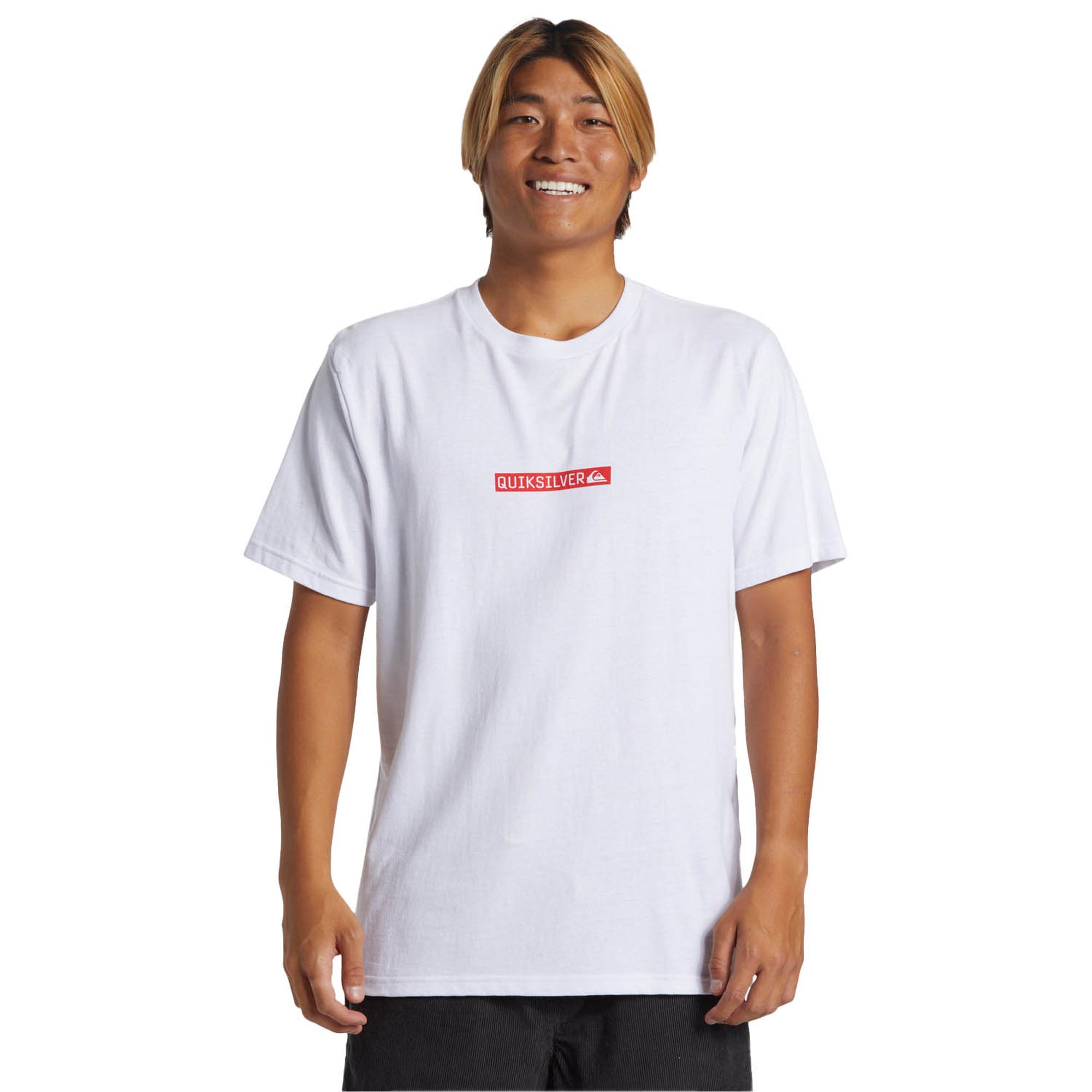 Quiksilver Qs Clicker Logo Dna Erkek Beyaz Tişört