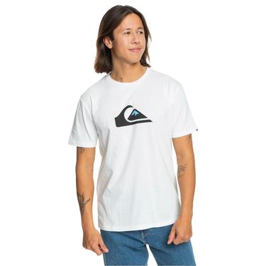  Quiksilver Comp Logo Erkek Beyaz Tişört