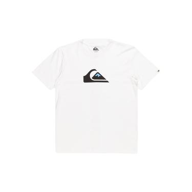 Quiksilver Comp Logo Erkek Beyaz Tişört