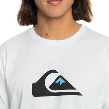  Quiksilver Comp Logo Erkek Beyaz Tişört