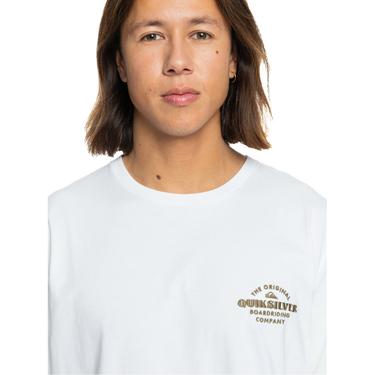  Quiksilver Tradesmith Erkek Beyaz Tişört