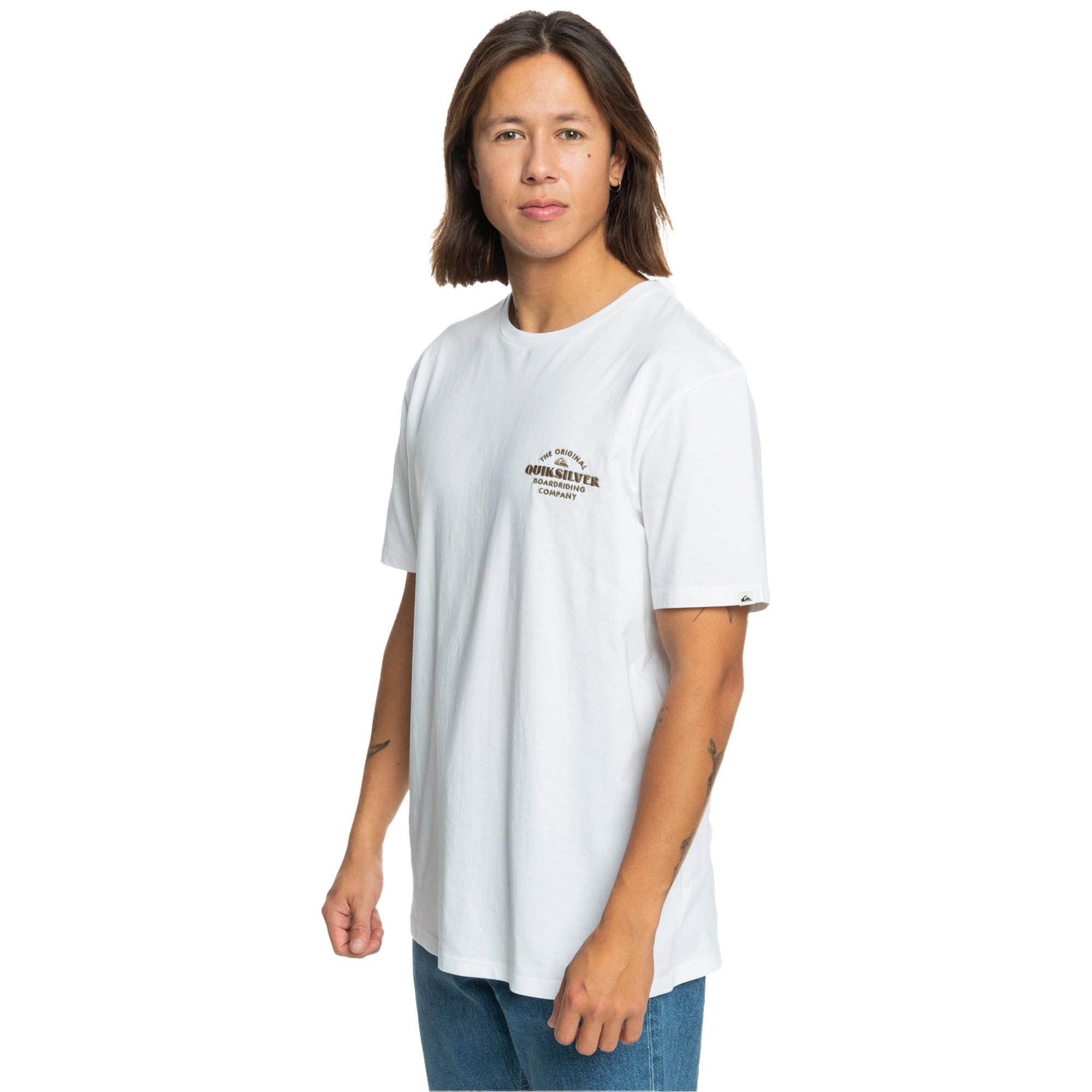 Quiksilver Tradesmith Erkek Beyaz Tişört