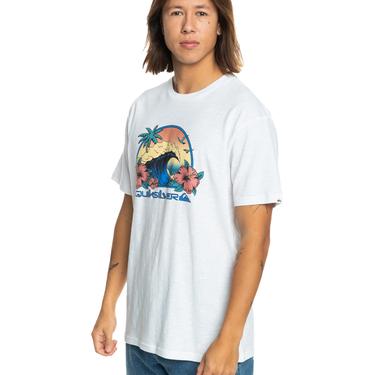  Quiksilver Riding Today Erkek Beyaz Tişört