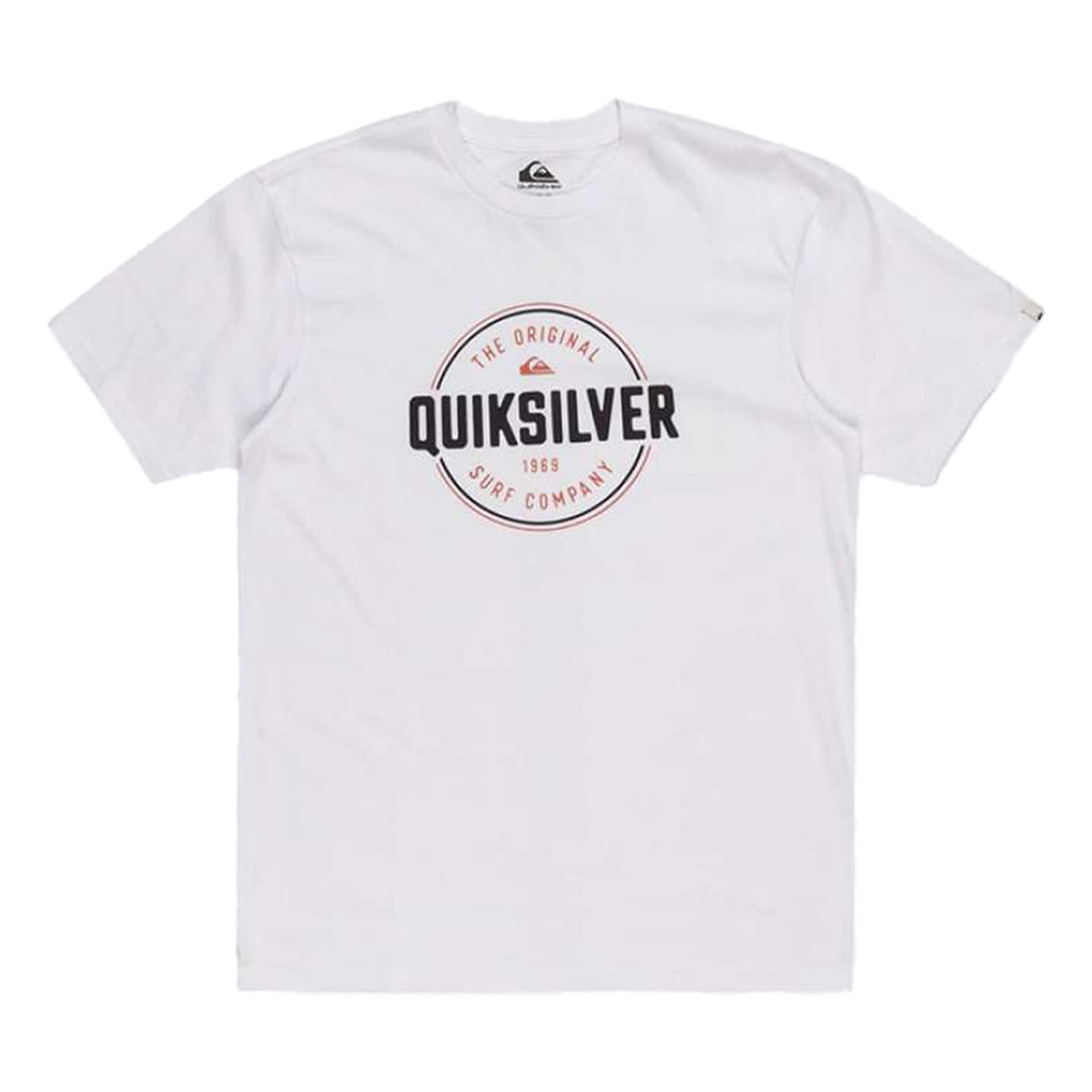Quiksilver Circle Up Erkek Beyaz Tişört