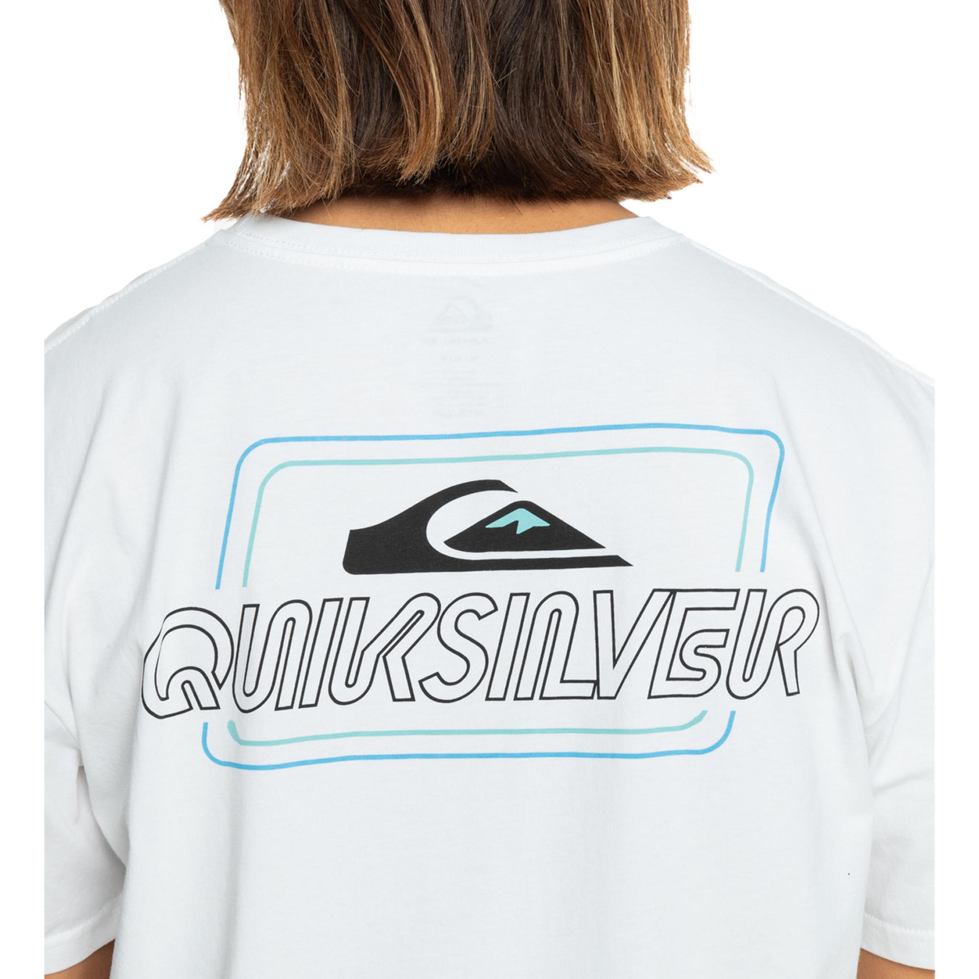 Quiksilver Line By Line Erkek Beyaz Tişört
