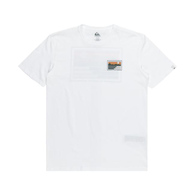  Quiksilver Land And Sea Erkek Beyaz Tişört