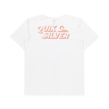  Quiksilver Shadow Knock Erkek Beyaz Tişört