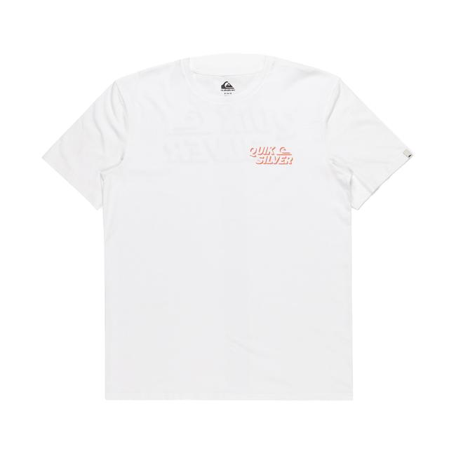  Quiksilver Shadow Knock Erkek Beyaz Tişört