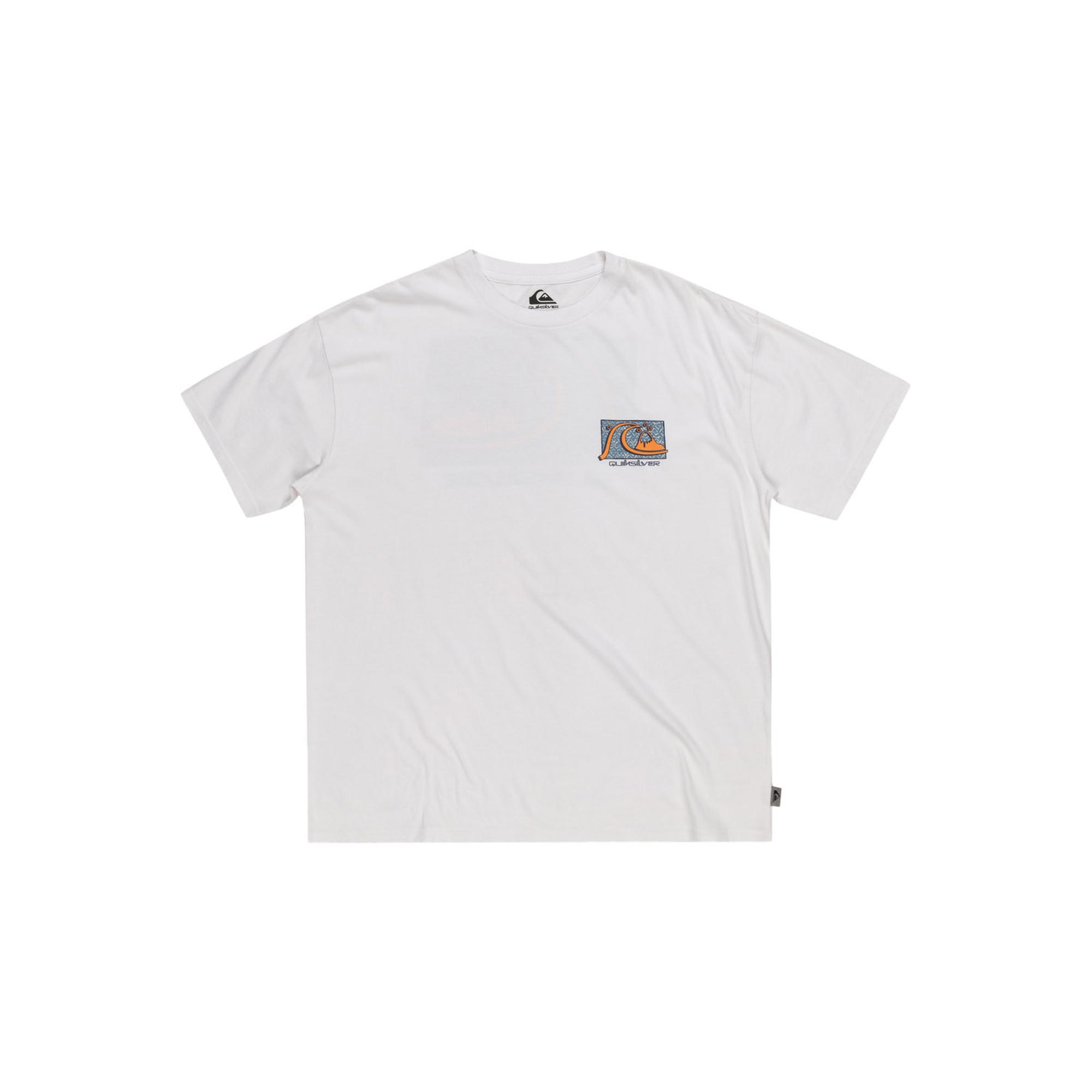 Quiksilver Take Us Back Bubble Erkek Beyaz Tişört