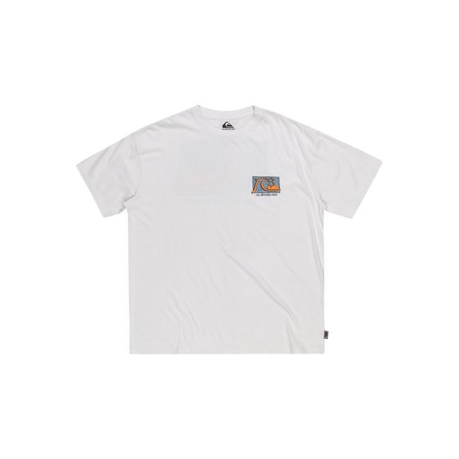  Quiksilver Take Us Back Bubble Erkek Beyaz Tişört