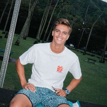  Quiksilver Surf Moe Erkek Beyaz Tişört