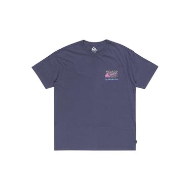  Quiksilver Spin Cycle Erkek Mavi Tişört