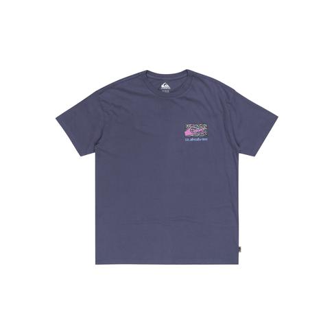  Quiksilver Spin Cycle Erkek Mavi Tişört