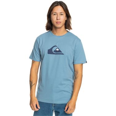  Quiksilver Comp Logo Erkek Mavi Tişört
