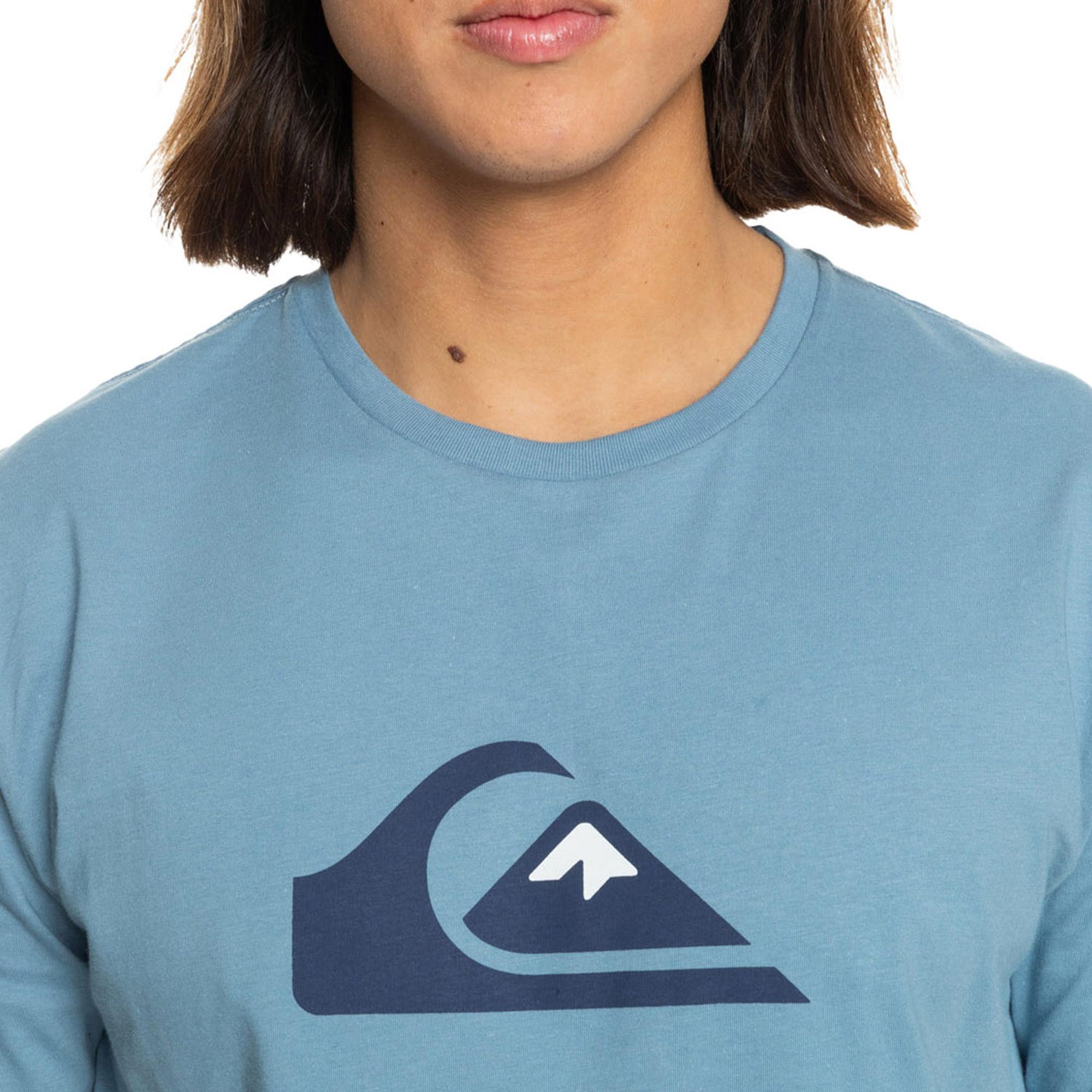 Quiksilver Comp Logo Erkek Mavi Tişört
