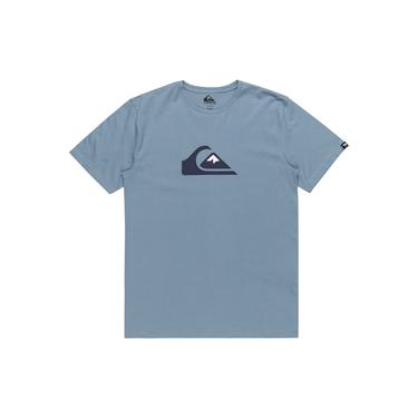  Quiksilver Comp Logo Erkek Mavi Tişört
