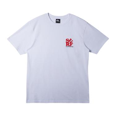  Quiksilver Surf Moe Erkek Beyaz Tişört
