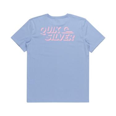  Quiksilver Shadow Knock Erkek Mavi Tişört