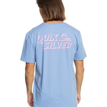  Quiksilver Shadow Knock Erkek Mavi Tişört