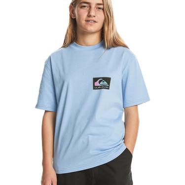  Quiksilver Back Flash Youth Erkek Çocuk Mavi Tişört