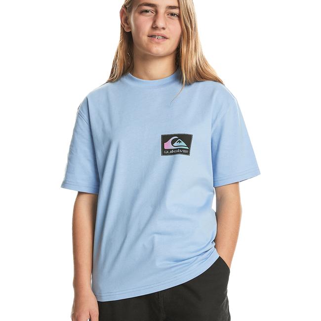 Quiksilver Back Flash Youth Erkek Çocuk Mavi Tişört