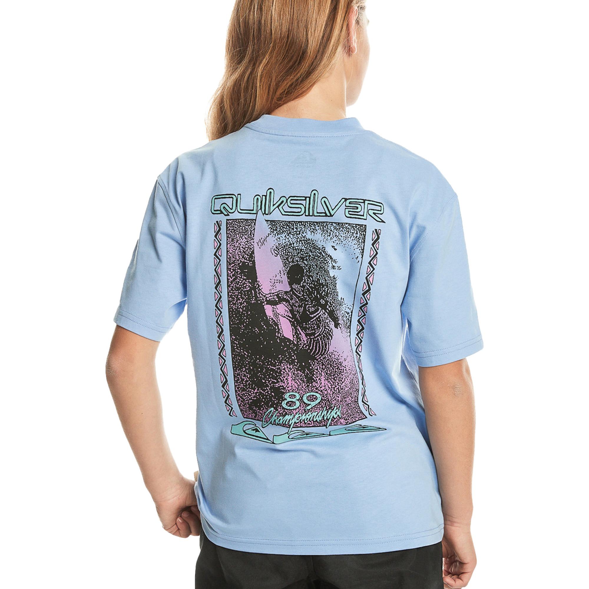 Quiksilver Back Flash Youth Erkek Çocuk Mavi Tişört