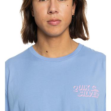  Quiksilver Shadow Knock Erkek Mavi Tişört