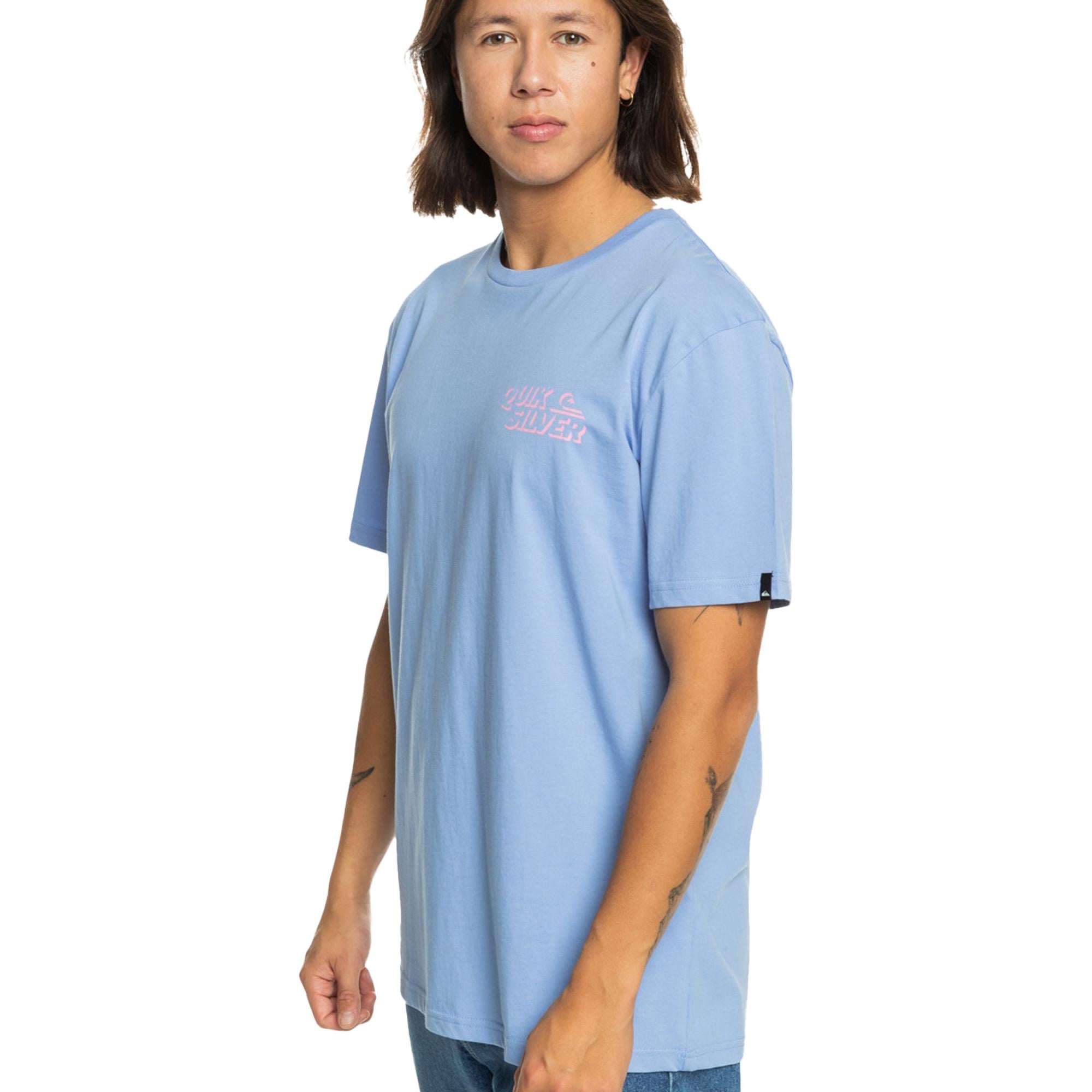 Quiksilver Shadow Knock Erkek Mavi Tişört