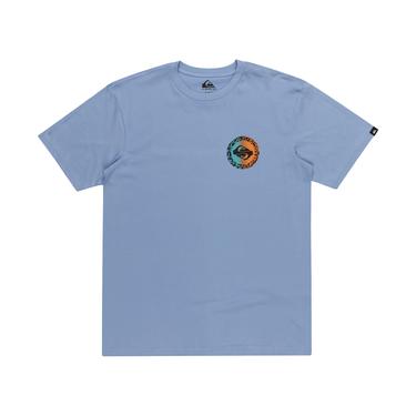  Quiksilver Long Fade Erkek Mavi Tişört