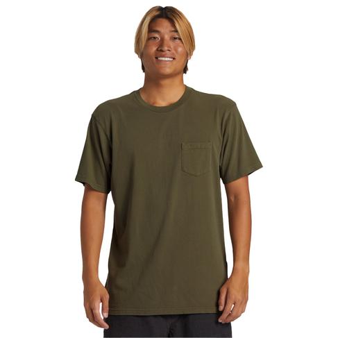  Quiksilver Salt Water Pkt Swp Erkek Yeşil Tişört