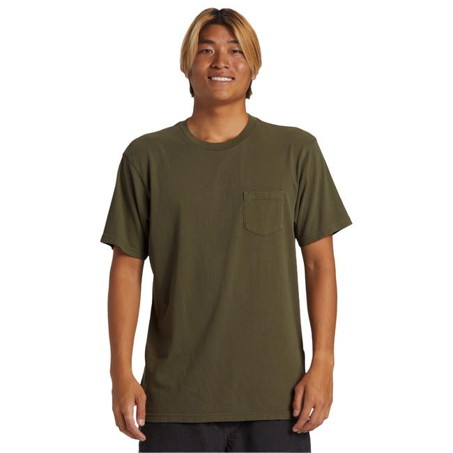  Quiksilver Salt Water Pkt Swp Erkek Yeşil Tişört