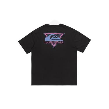  Quiksilver Take Us Back Logo Erkek Gri Tişört