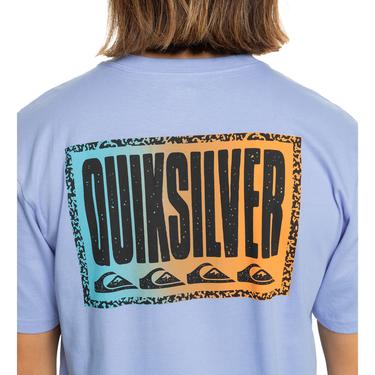  Quiksilver Long Fade Erkek Mavi Tişört