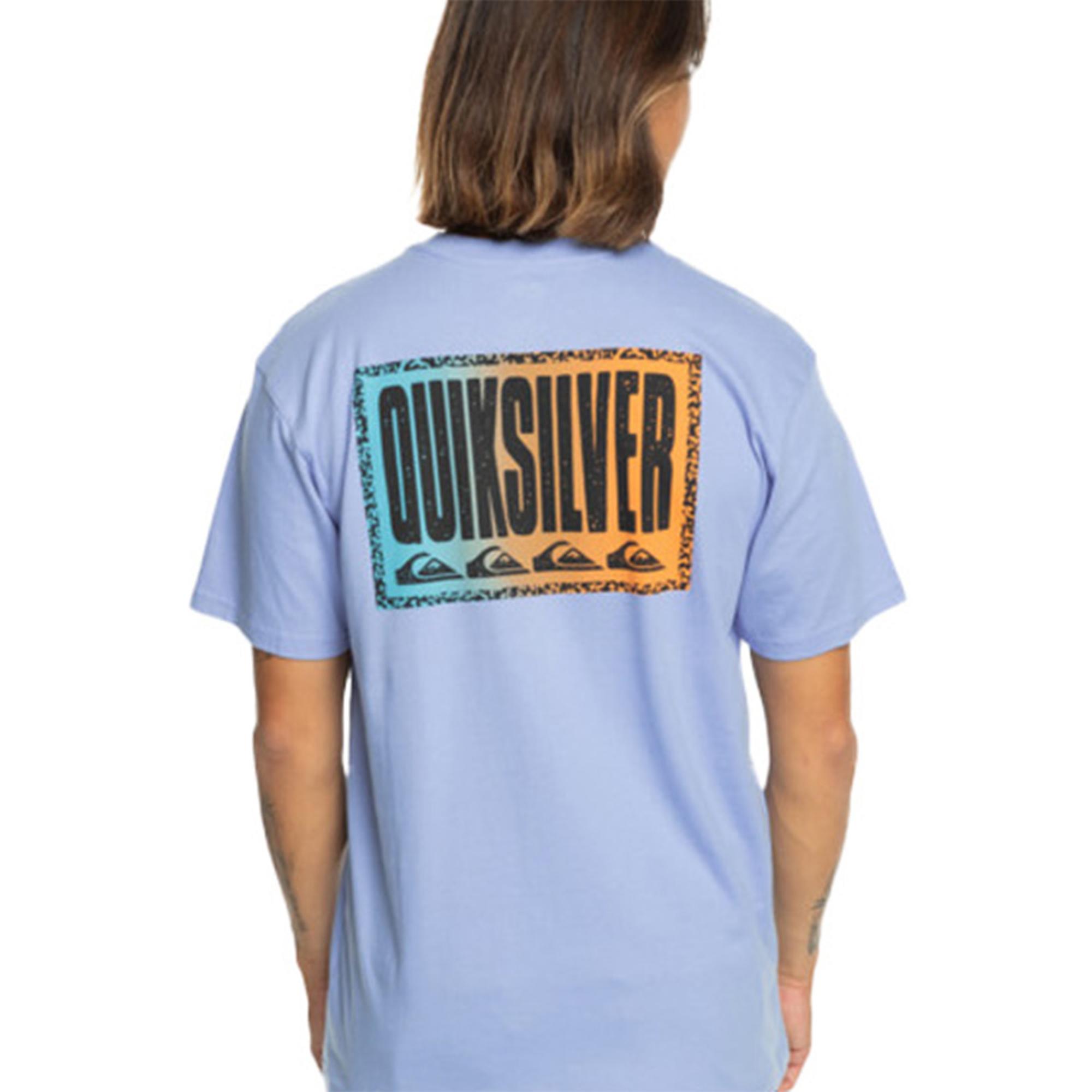 Quiksilver Long Fade Erkek Mavi Tişört