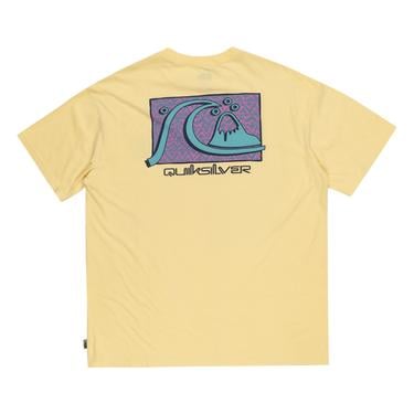  Quiksilver Take Us Back Bubble Erkek Sarı Tişört