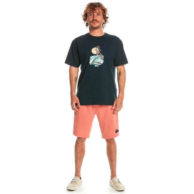  Quiksilver Neverending Surf Erkek Mavi Tişört