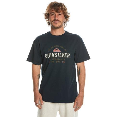  Quiksilver Floating Around Erkek Mavi Tişört