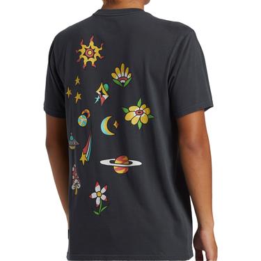  Quiksilver Spaceman Mlw Erkek Gri Tişört