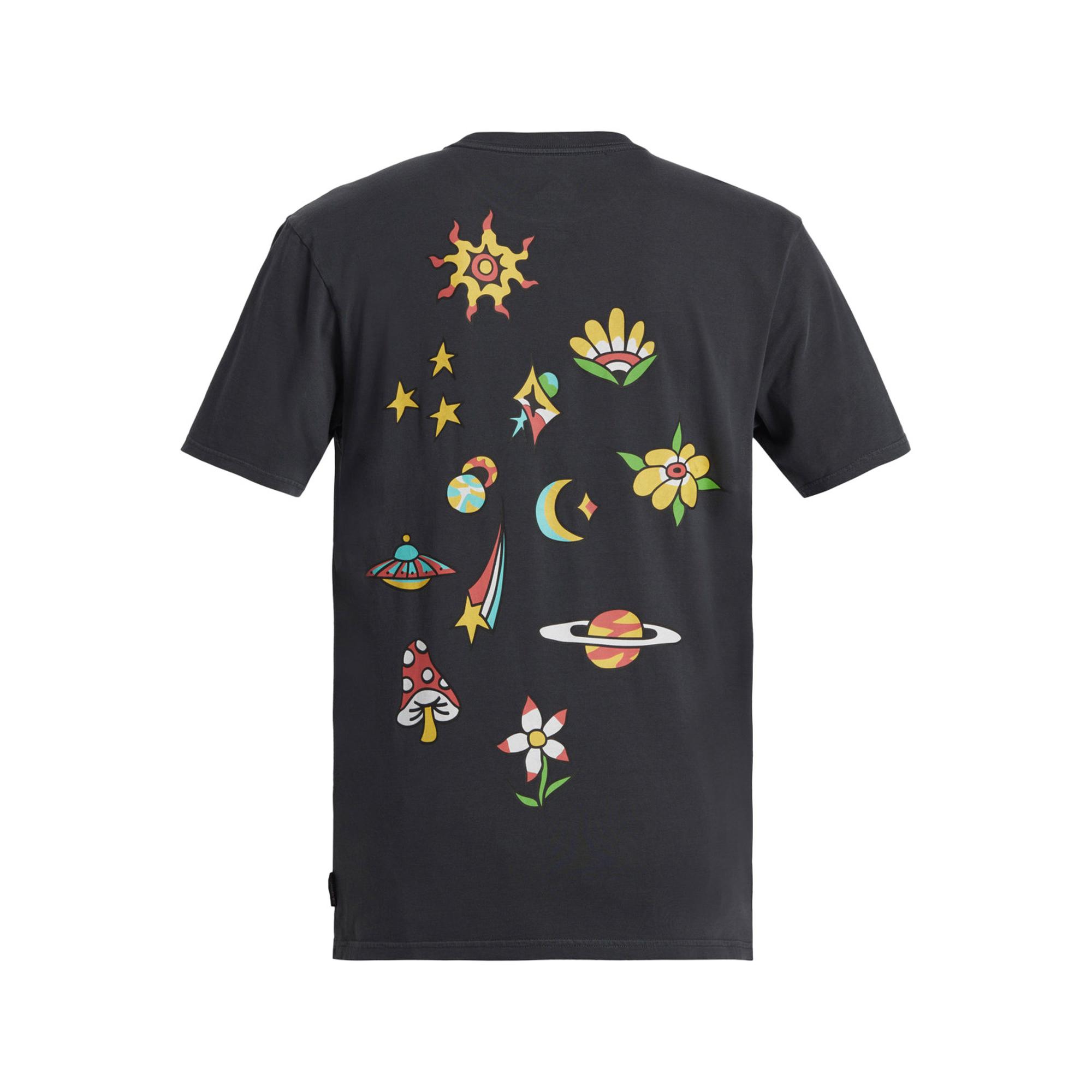 Quiksilver Spaceman Mlw Erkek Gri Tişört