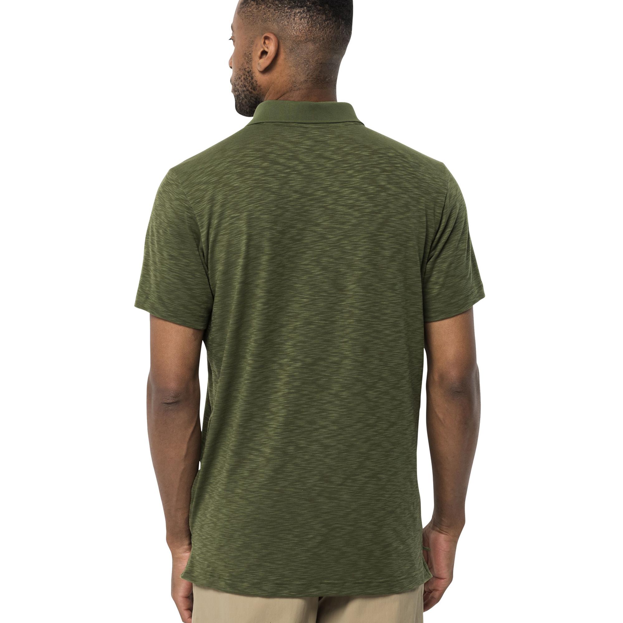 Jack Wolfskin Travel Polo Erkek Yeşil Tişört