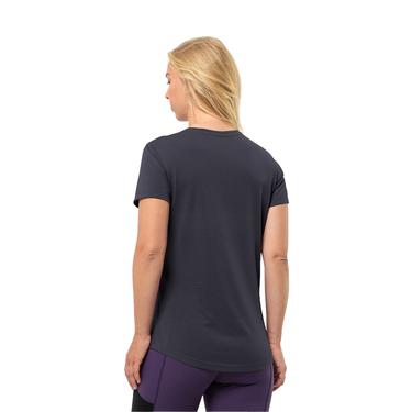  Jack Wolfskin Vonnan S/s Graphic T Kadın Mavi Tişört