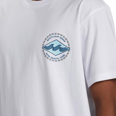  Billabong Rotor Diamond Tees Erkek Beyaz Tişört