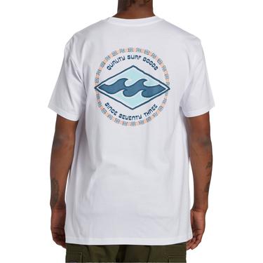  Billabong Rotor Diamond Tees Erkek Beyaz Tişört