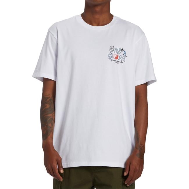  Billabong Worded Tees Erkek Beyaz Tişört