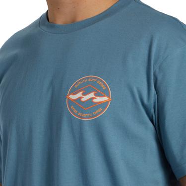  Billabong Rotor Diamond Tees Erkek Mavi Tişört