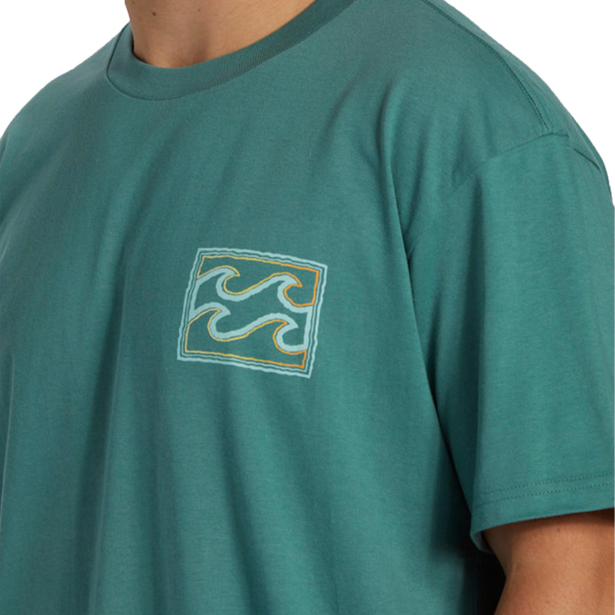 Billabong Crayon Wave Tees Erkek Yeşil Tişört